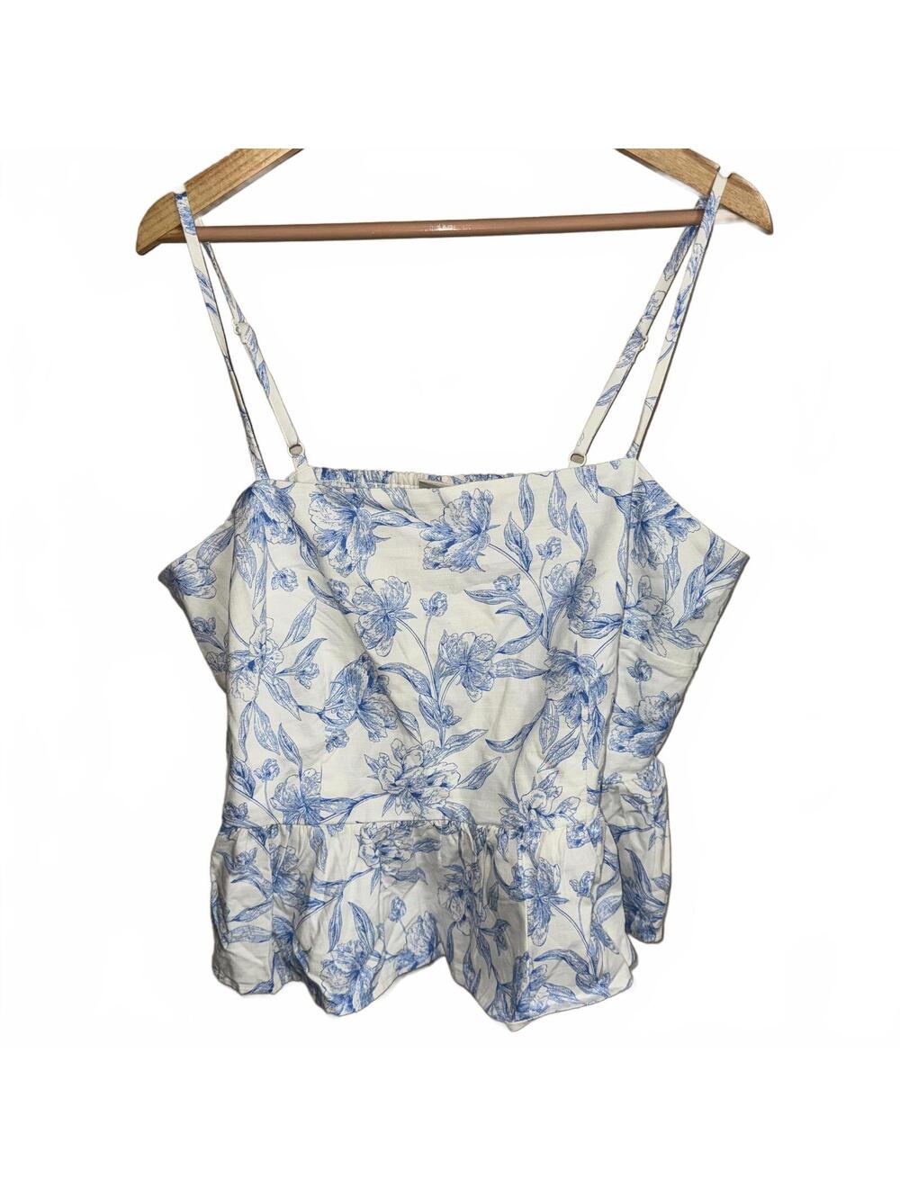 A New Day floral peplum blouse size XXL